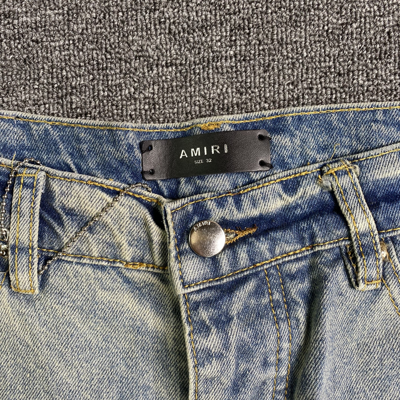 Calça Amiri Flare Jeans Carpenter Clay Indigo