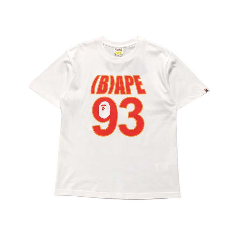 Camiseta Bape 93 White em fundo branco