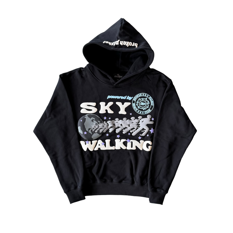 Jaqueta Broken Planet Sky Walking Midnight Black em fundo branco