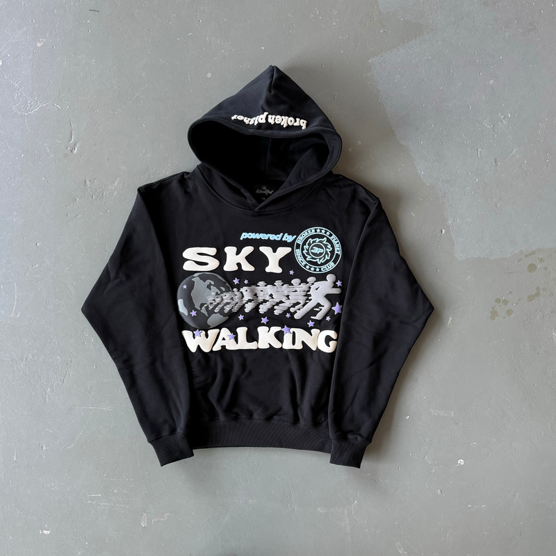 Conjunto Broken Planet Sky Walking Midnight Black frente em fundo real
