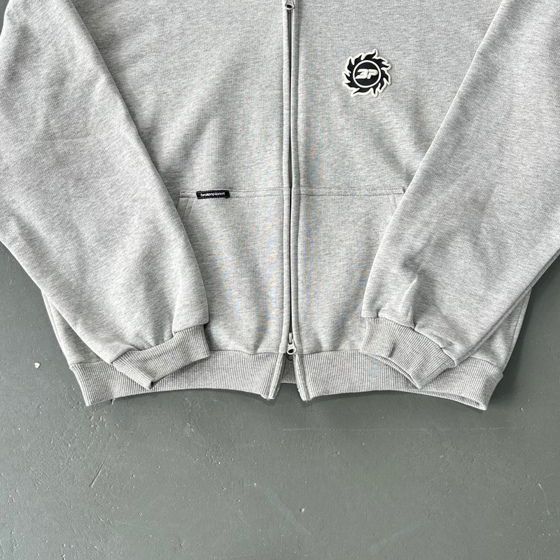 Jaqueta Broken Planet Market Sun Zip Up Grey Zoom Frente Double Zip